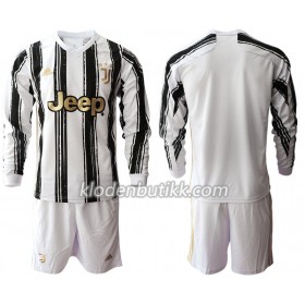 Juventus Barn Hjemmedraktsett 2020-2021 Langermet (+ Korte bukser)